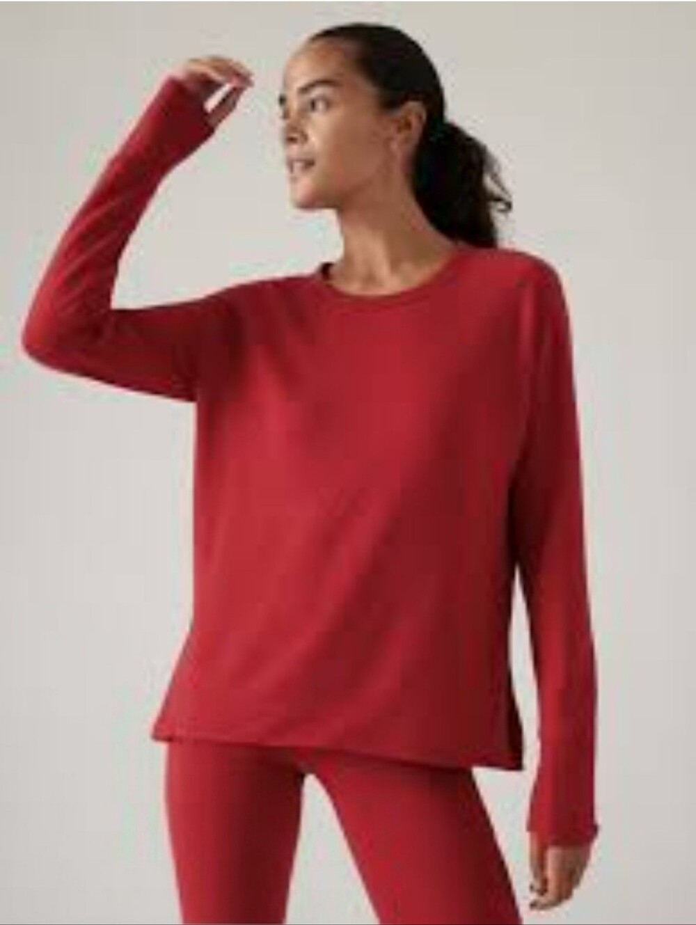 Athleta Coaster Luxe Recover Sweatshirt is designed as premium, lightweight Sm